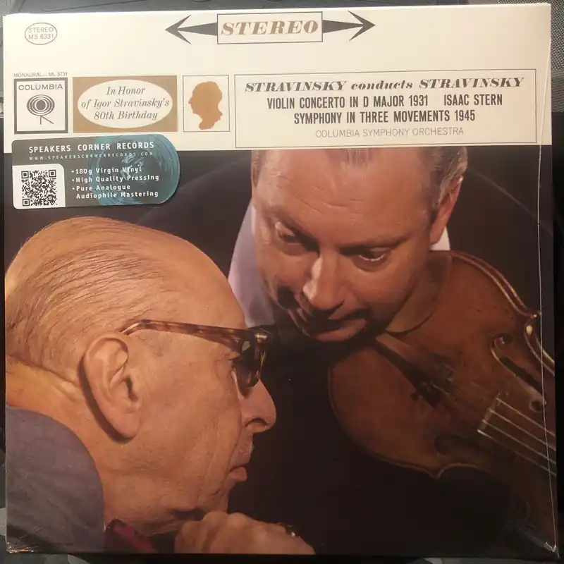 Discount Isaac Stern, Stravinsky, Columbia Symphony Orchestra ‎– Stravinsky - Violin Concerto In D Major 1931 & Symphony In Three Movements 1945 (1962) - New Lp Record 2015 CBS Speakers Corner Europe Import 180 gram Vinyl - Classical