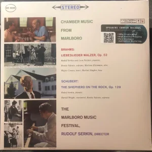 Rudolf Serkin - The Marlboro Music Festival - Brahms ‎– Liebeslieder Walzer, Op. 52 & Schubert ‎– The Shepherd On The Rock, Op. 129 (1961) - New Lp Record 2016 CBS Speakers Corner Europe Import 180 gram Vinyl - Classical Modern