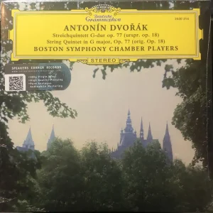 Boston Symphony Chamber Players ‎- Dvorak – Streichquintett G-Dur Op. 77 (1972) - New Lp Record 2015  Deutsche Grammophon Speakers Corner German Import 180 gram Vinyl - Classical Authentic