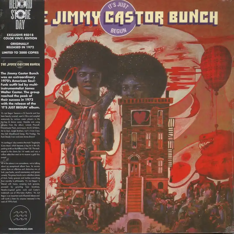 Flash Sale The Jimmy Castor Bunch - It’s Just Begun (1972) - New Lp Record Store Day 2018 Tidal Waves RSD Europe Import Colored Vinyl - Funk / Soul