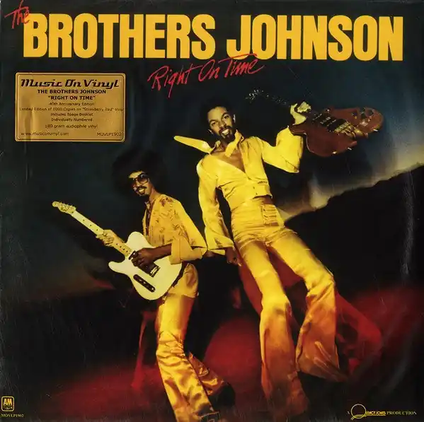 Buy Direct The Brothers Johnson ‎– Right On Time (1977) - New Lp Record 2017 Music On Vinyl Europe Import 180 gram Strawberry Red Vinyl & Numbered - Funk / Soul