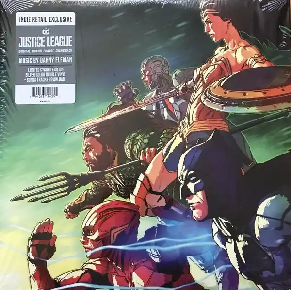 Best Seller Danny Elfman ‎– Justice League (Original Motion Picture) - New 2 Lp Record 2018 WaterTower USA Silver Vinyl - Soundtrack