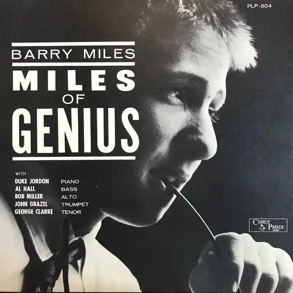 Last Chance Barry Miles ‎– Miles Of Genius - VG+ Lp Record 1962 Charlie Parker USA Mono Vinyl - Bop / Contemporary Jazz