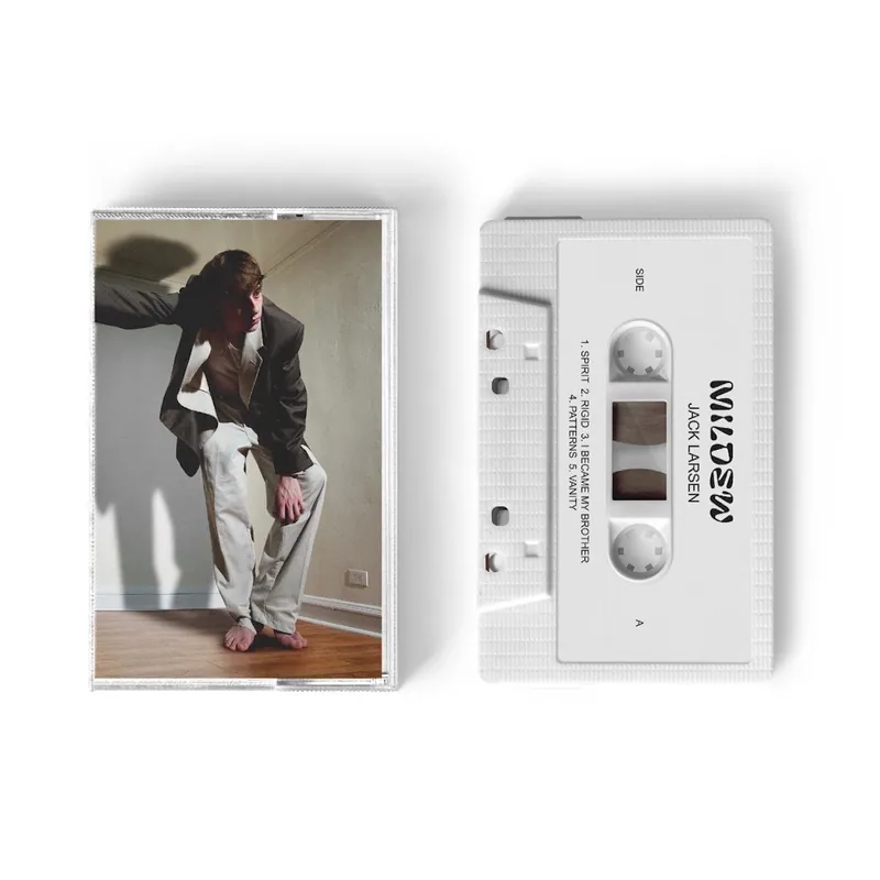 Buy Direct Jack Larsen ‎– Mildew - New Cassette Album 2020 Closed Sessions USA White Tape - Indie Pop